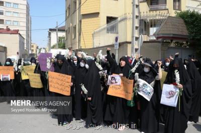 تجمع دانش آموزان مشهدی در محکومیت حملات تروریستی به مدارس کابل
