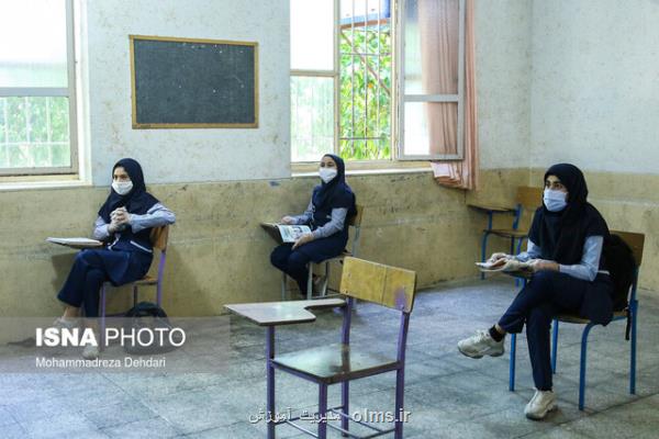 دبیرستانهای كمتر از 50 دانش آموز مناطق آبی از اول بهمن حضوری می شوند